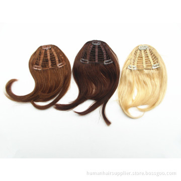 Popular Top Grade Blonde Brown Virgin Remy Human Hair Fringes Bangs